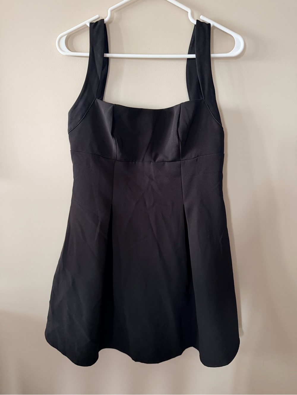 SHEIN - Women’s Classic Black Square-Neck Women's Dress
